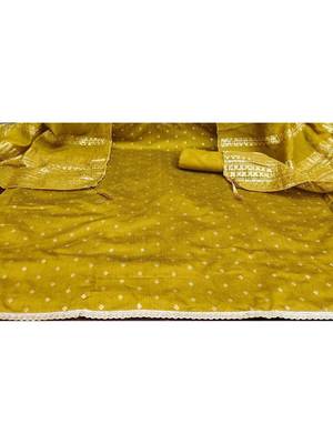 embroidered unstitched dress material 3