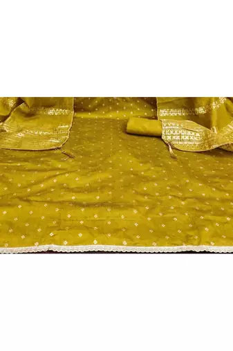 Embroidered Unstitched Dress Material