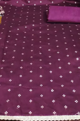 Embroidered Unstitched Dress Material