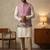 Pink designer linen modi jacket – digital printed with intricate handwork
