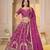 REAGL PINK CHINON SILK PARTY WEAR EMBROIDERY LEHENGA CHOLI 