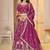 REAGL PINK CHINON SILK PARTY WEAR EMBROIDERY LEHENGA CHOLI 