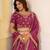 REAGL PINK CHINON SILK PARTY WEAR EMBROIDERY LEHENGA CHOLI 