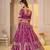 REAGL PINK CHINON SILK PARTY WEAR EMBROIDERY LEHENGA CHOLI 