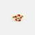 Gold plated kundan ruby red ring