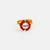 Gold plated pearl ruby red ring