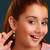 Gold plated kundan maroon drop earrings
