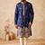 Premium navy blue designer ethnic collection –  silk kurta pajama sets with luxurious detailing