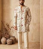 Premium golden designer ethnic collection – silk kurta pajama sets with luxurious detailing