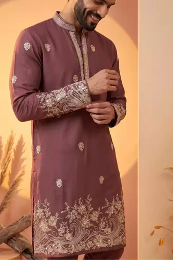 Premium pink designer ethnic collection – heavy lachaka kurta pajama sets with luxurious detailing