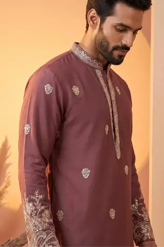Premium pink designer ethnic collection – heavy lachaka kurta pajama sets with luxurious detailing