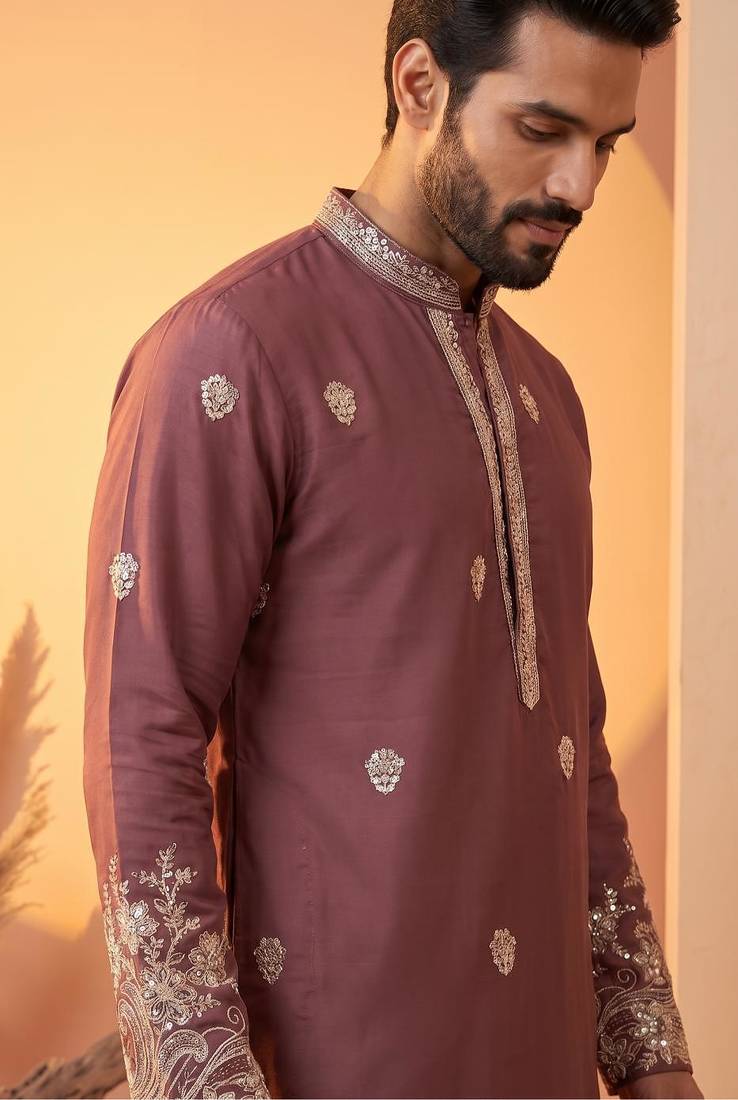 Premium pink designer ethnic collection – heavy lachaka kurta pajama sets with luxurious detailing