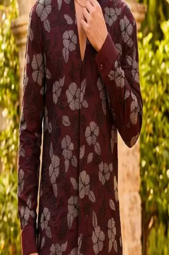 Premium maroon designer ethnic collection – heavy lachaka kurta pajama sets with luxurious detailing