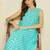 Sea green cotton a-line kurta with trousers