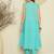 Sea green cotton a-line kurta with trousers
