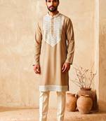 Premium cream designer ethnic collection – heavy lachaka kurta pajama sets with luxurious detailing