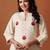 Off white cotton a-line kurta with palazzos