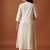 Off white cotton a-line kurta with palazzos
