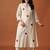 Off white cotton a-line kurta with palazzos