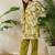 Green cotton straight kurta with palazzos