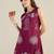 Maroon cotton a-line kurta with palazzos