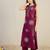 Maroon cotton a-line kurta with palazzos