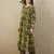 Green cotton a-line kurta with trousers