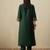 Green liva a-line kurta with trousers