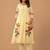 Off white cotton a-line kurta with trousers