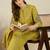Green rayon straight kurta with trousers