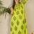Yellow cotton a-line kurta with trousers