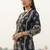 Black cotton a-line kurta with trousers