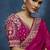 rani pink pure based fancy fabric embroidery saree
