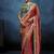 peach pure based fancy fabric embroidery saree