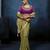 olive pure based fancy fabric embroidery saree