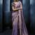 lavender pure based fancy fabric embroidery saree