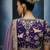 lavender pure based fancy fabric embroidery saree