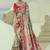 cream pure patan patola silk blend embroidery saree