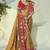 yellow pure patan patola silk blend saree for wedding & festivals