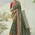 green pure patan patola silk blend saree with heavy handwork