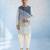 Denim blue woven bandhi jacket