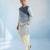 Denim blue woven bandhi jacket