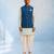 Denim blue woven bandhi jacket