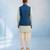 Denim blue woven bandhi jacket
