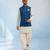 Denim blue woven bandhi jacket
