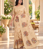 chiku erod soft with fancy digital print with tissue saree