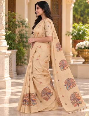 chiku erod soft with fancy digital print with tissue saree 4