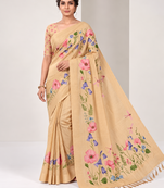 chiku erod soft with fancy digital print with tissue saree