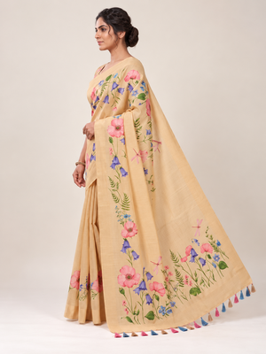 chiku erod soft with fancy digital print with tissue saree 3