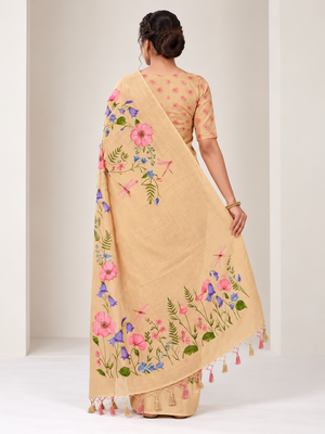 chiku erod soft with fancy digital print with tissue saree 4
